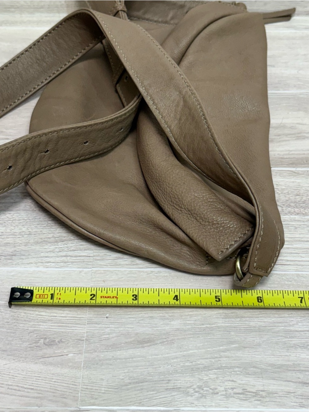 HOBO Taupe Leather Belt Bag - Picture 13 of 14